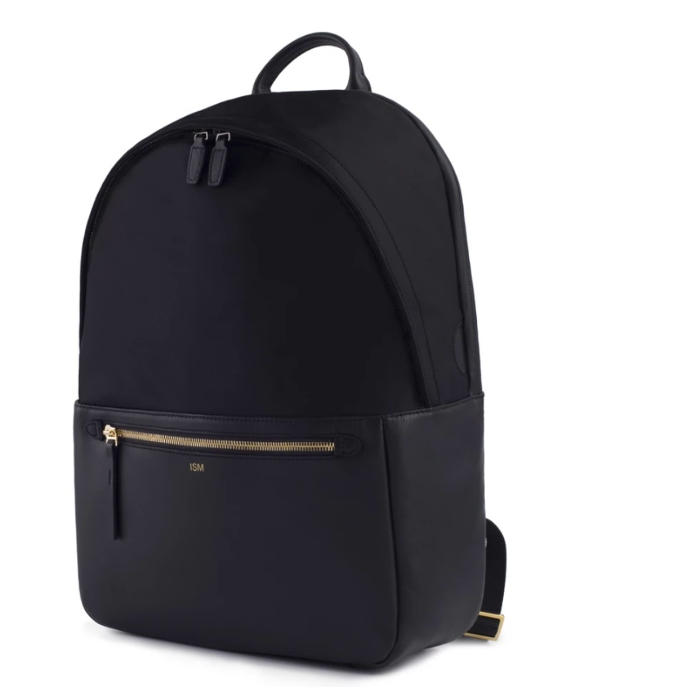 Preowned Large ISM Backpack with Gold Accents